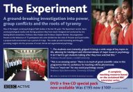 This flyer provides details of how to buy the BBC DVDs of 'The Experiment' at a reduced price